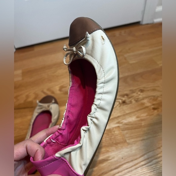 Ann Taylor Womens Pink and Beige Flats Size 8.5 - Picture 9 of 10